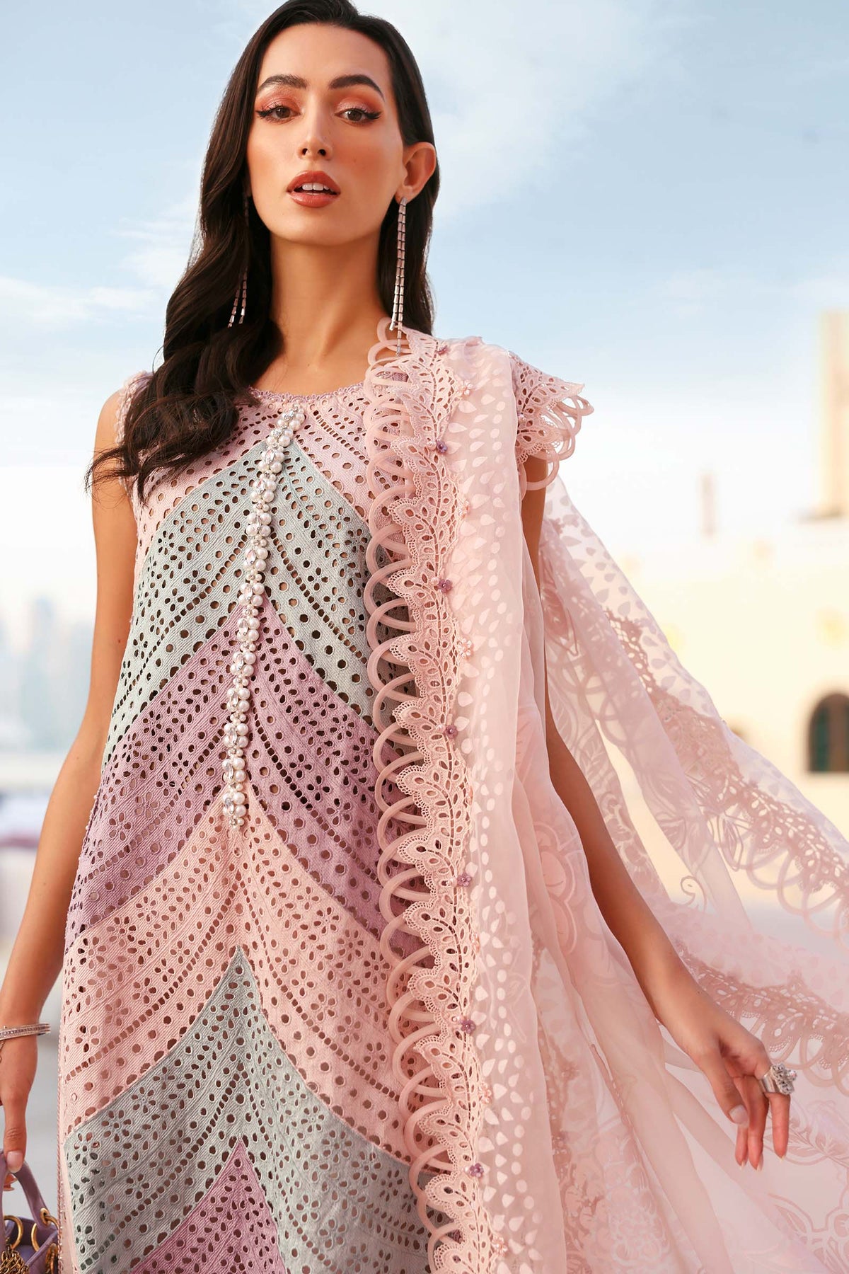 3 Piece Unstitched Embroidered Lawn Suit